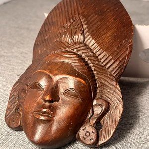 Wooden Carved Indonesian Art Masks